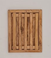 2´er Set Brotschneidebrett 30cm x 25cm Olivenholz